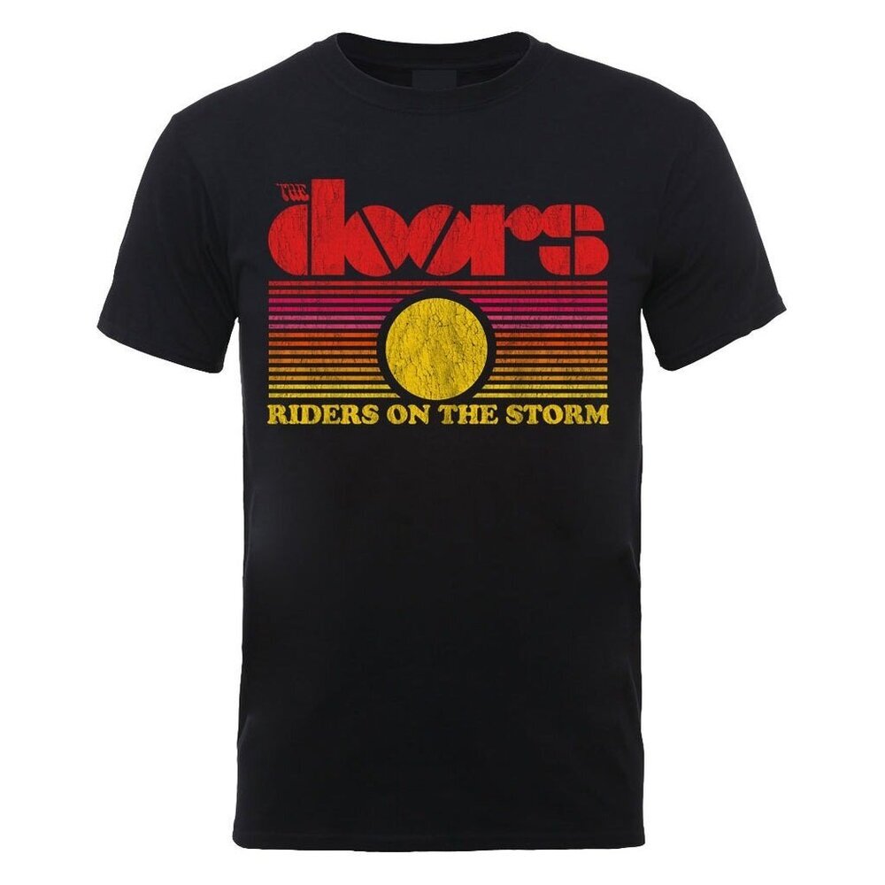 The Doors Riders On The Storm Graphic T-Shirt Classic Rock Band Merch Tee 91